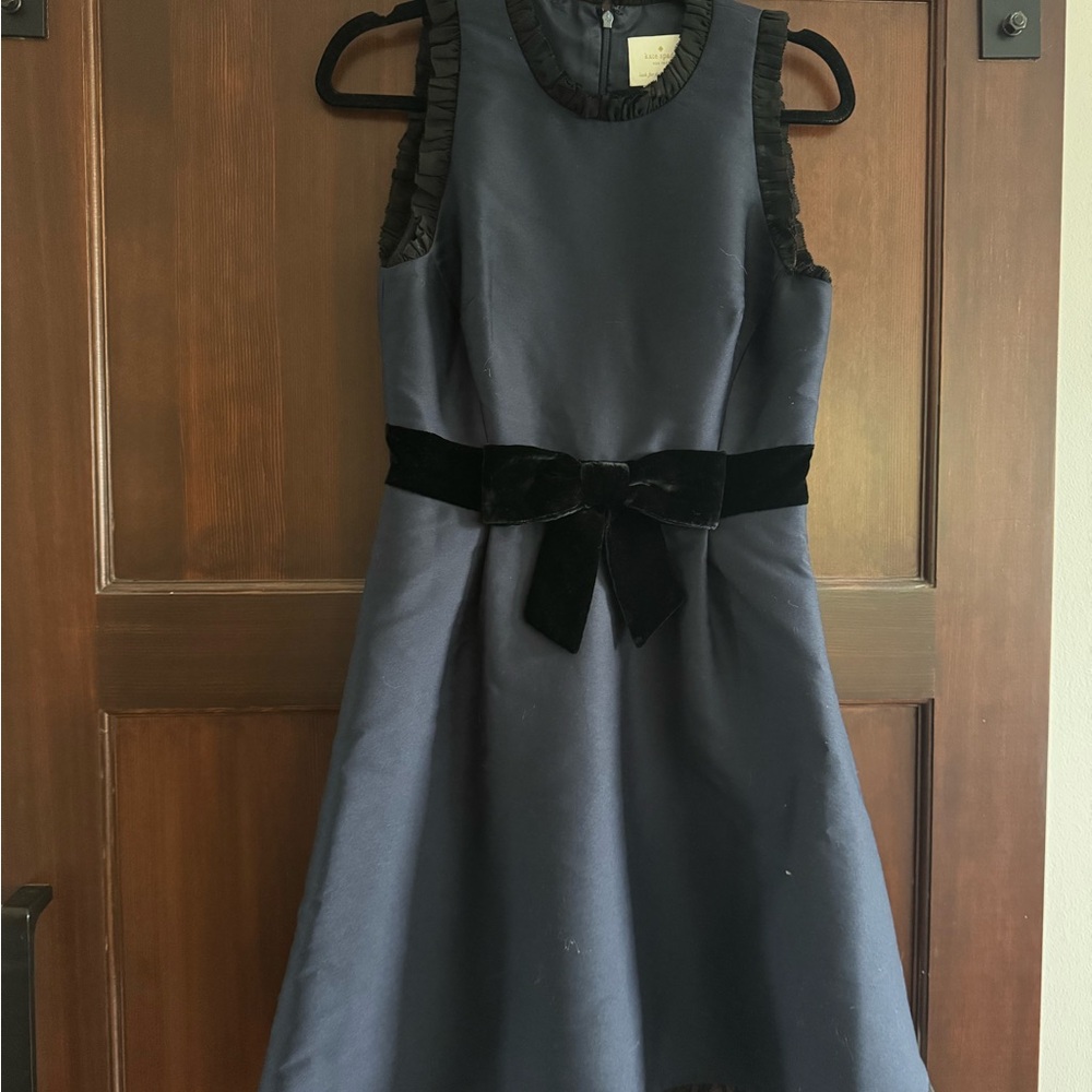 Kate Spade Blue A-Line Sleeveless Cocktail Dress